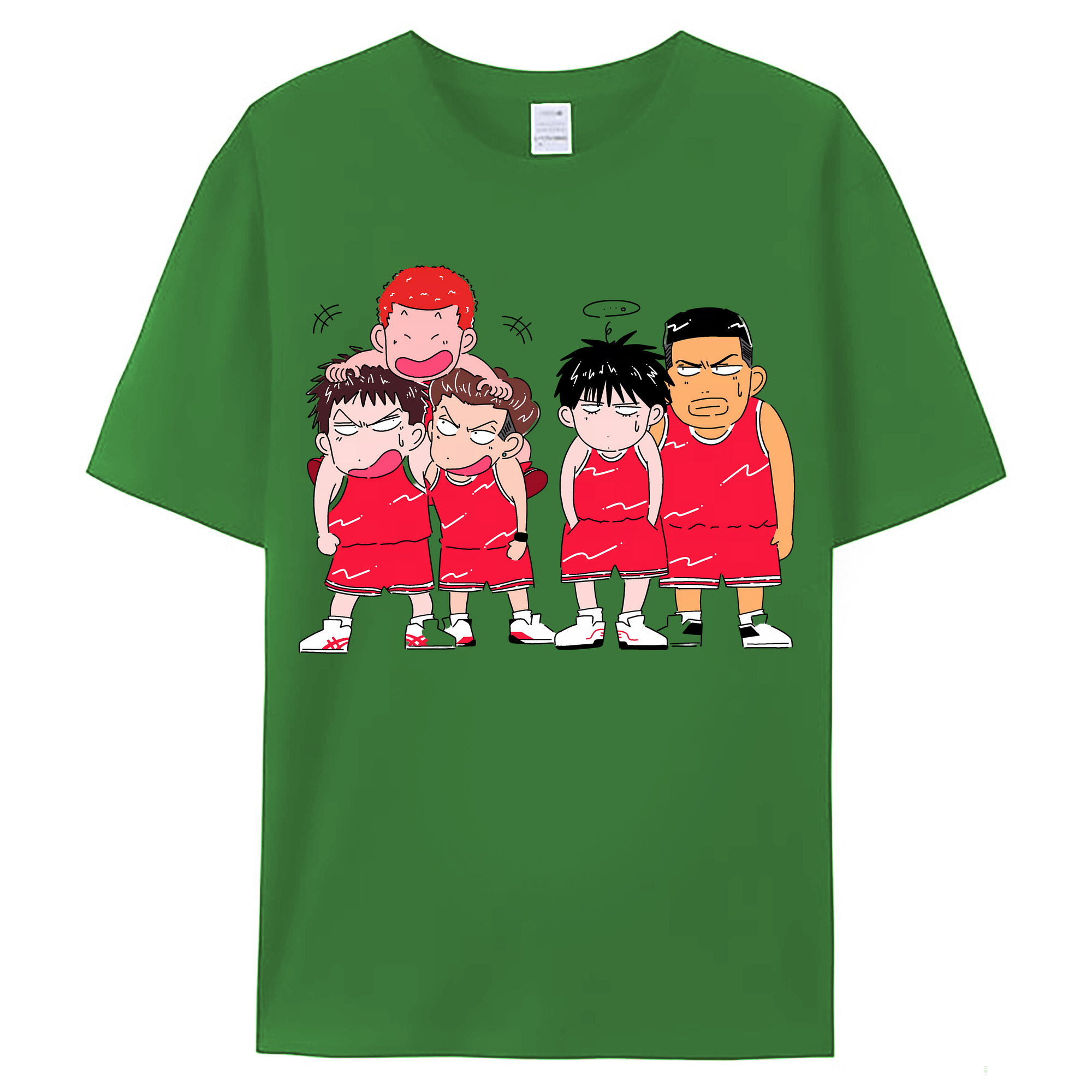 （画像用） SLAM DUNK／スラムダンク レディースカジュアルプリントTシャツ（綿100％）